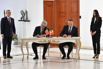 Semnarea Scrisorii de Intenție pentru Cooperare Educațională între Consiliul  Rectorilor din Republica Moldova și Consiliul Rectorilor universităților din Portugalia  